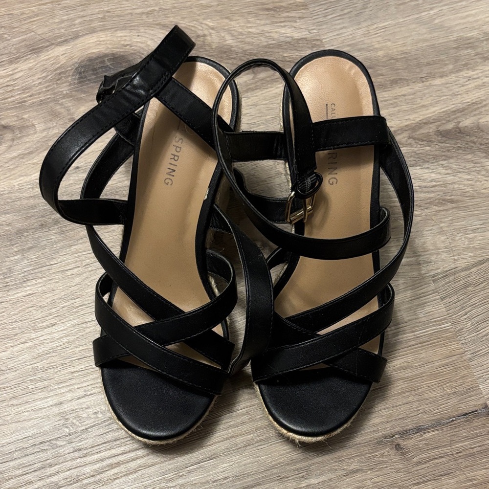 Call It Spring Elegant Black Sandals